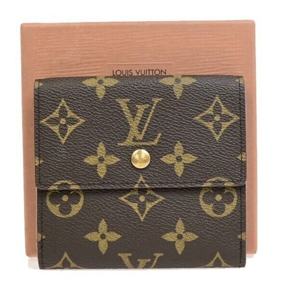 LOUIS VUITTON Porte Monnaie Billet Carte Credit Wallet Monogram M61652 - Picture 1 of 13